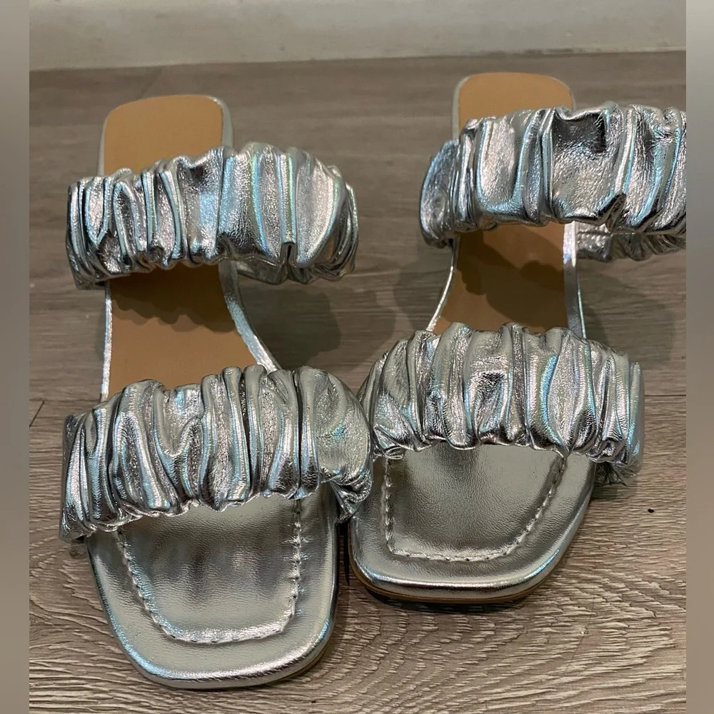 Silver Seychelles Heels - Picture 1 of 3